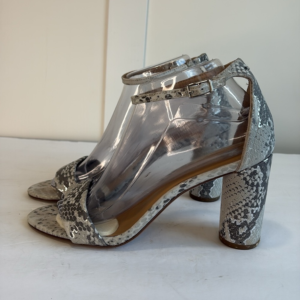 Banana Republic Silver And Grey Python Print Leat… - image 4